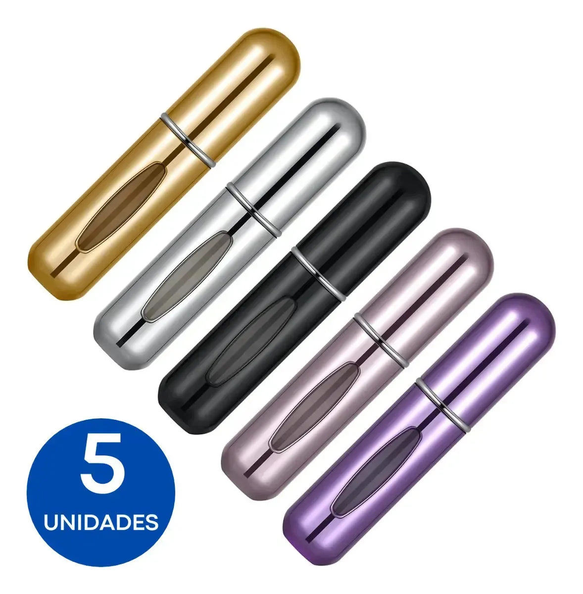Kit Frascos Recarregáveis para Perfume 5ml Spray Antivazamento - Well Tools®
