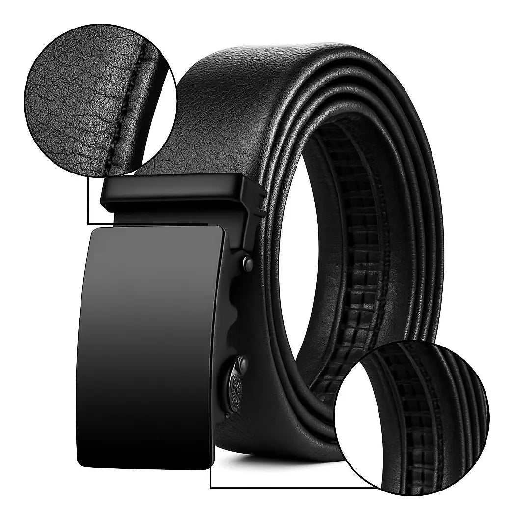 Cinto Masculino Couro Sintético com Fivela Automática - Well Tools®
