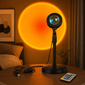 Lâmpada LED Pôr do Sol com Controle Remoto e Efeito Nascer do Sol - Well Tools®
