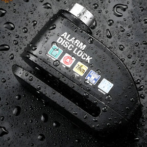 Trava de Disco Antifurto com Alarme 110dB em Alumínio à Prova d'Água para Moto e Bike – Well Tools®