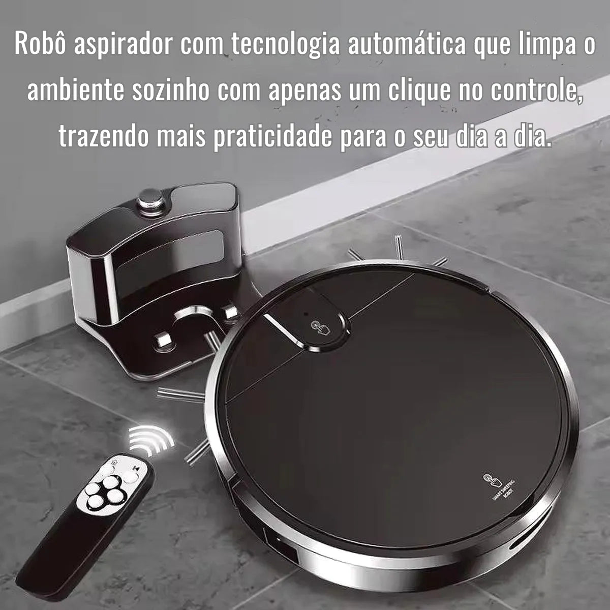 ASPIRADOR ROBÔ INTELIGENTE 3 EM 1 – VARRE, ASPIRA E PASSA PANO - WELL TOOLS®