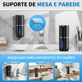 Saboneteira Dispenser Automático com Sensor Infravermelho para Sabonete e Detergente - Well Tools®