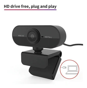 Webcam Full HD 1080p 2MP USB com Microfone Embutido - Well Tools®