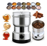 Moedor De Café Grãos 8 Lâminas Triturador Aço Inox Elétrico - Well Tools®