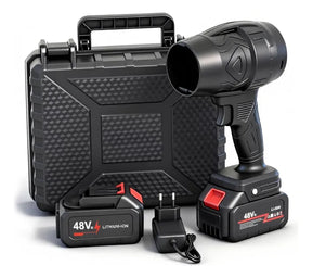 Soprador De Folhas Portátil Turbo 48v 800w Sem Fio + 2 Baterias E Maleta Limpeza - Well Tools®
