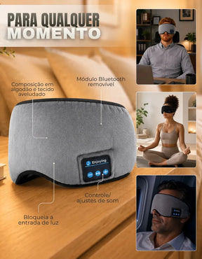 Tapa Olho Máscara com Fone De Ouvido Bluetooth - Well Tools®