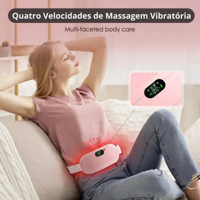 Cinta Térmica para Cólica Menstrual com Massagem e Aquecimento USB - Well Tools®