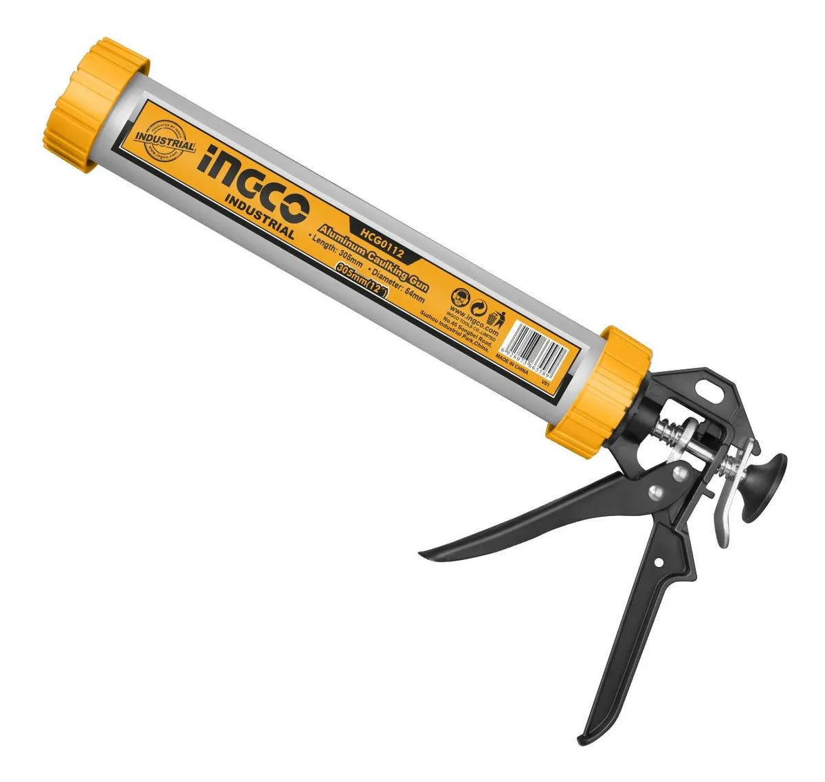 Pistola de aplicação industrial de silicone Ingco Hcg0109 9