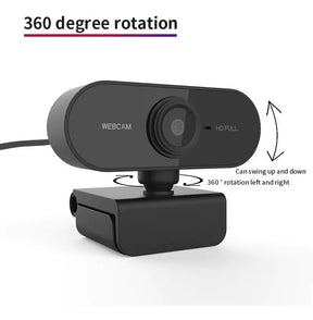 Webcam Full HD 1080p 2MP USB com Microfone Embutido - Well Tools®