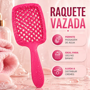 Kit 5 Escovas Cabelo + Touca de Cetim - Well Tools®