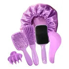 Kit 5 Escovas Cabelo + Touca de Cetim - Well Tools®