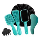 Kit 5 Escovas Cabelo + Touca de Cetim - Well Tools®