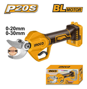 Tesoura De Poda 20/30mm Amarela S/ Bateria 20v P20s Ingco