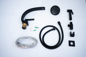 (KIT LAVATÓRIO PRETO)  Torneira + Ducha + Ralo Click