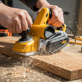 Plaina Elétrica Profissional Manual 1050w Cor Laranja Ingco Pl10508-9