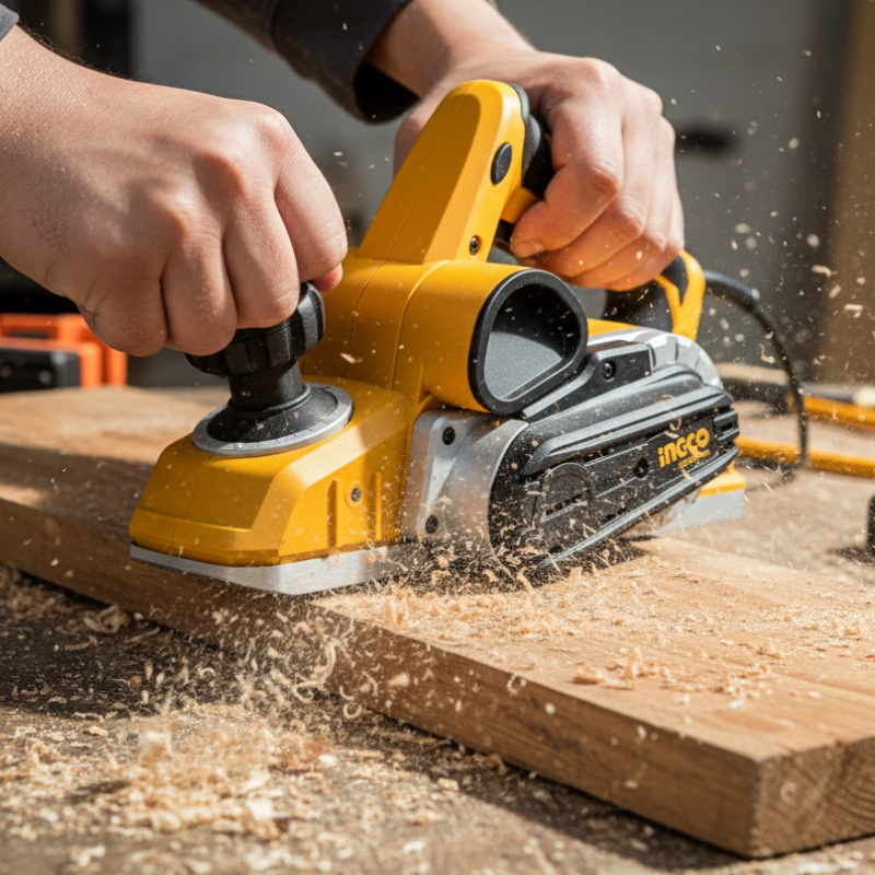 Plaina Elétrica Profissional Manual 1050w Cor Laranja Ingco Pl10508-9