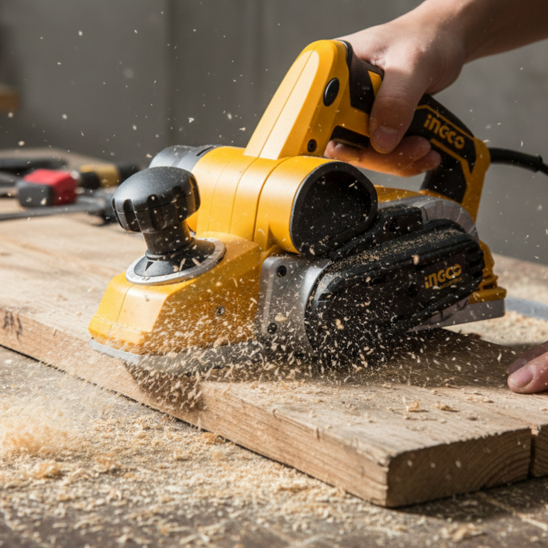 Plaina Elétrica Profissional Manual 1050w Cor Laranja Ingco Pl10508-9