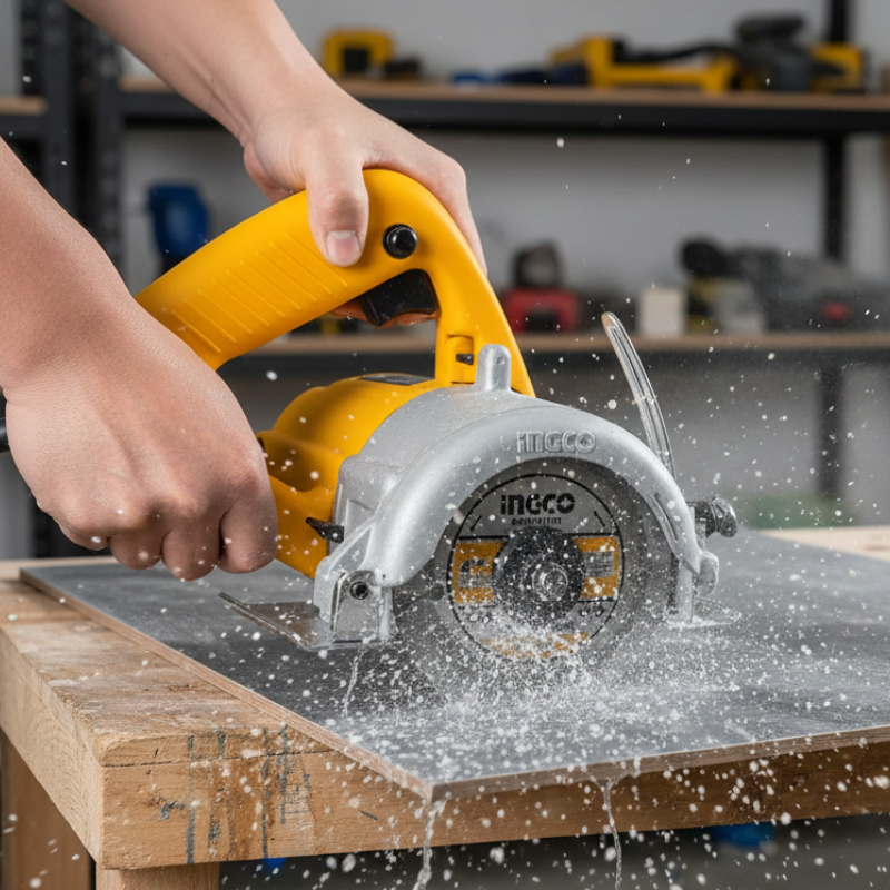 Serra Mármore Profissional 1400w 4.3/8'' Ingco Umc14008-9