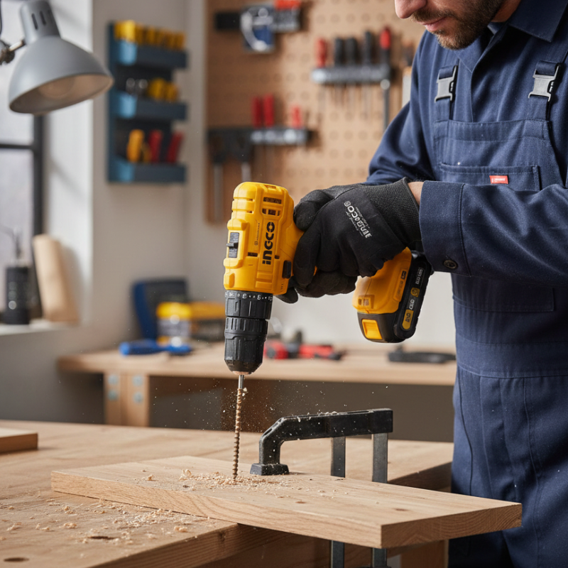 PARAFUSADEIRA E FURADEIRA 45 Nm IMPACTO 3/8Pol A BAT 20V LINHA P20S C 2 BAT 2.0AH - INGCO