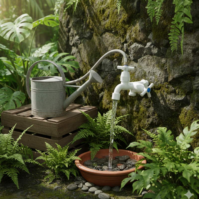 TORNEIRA ABS BRANCA 1/2" X 3/4" COM AREJADOR CRUZETA  TANQUE E MÁQUINA