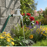 TORNEIRA ABS BRANCA DE 1/2" CRUZETA PARA JARDIM