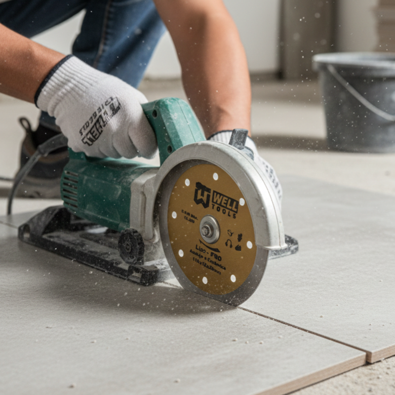 DISCO DE CORTE DIAMANTADO LISO 110X10X20mm LINHA PRO PARA AZULEJO E CERÂMICA