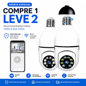 COMPRE 1 LEVE 2 - Câmera de Segurança sem Fio - Well Tools®