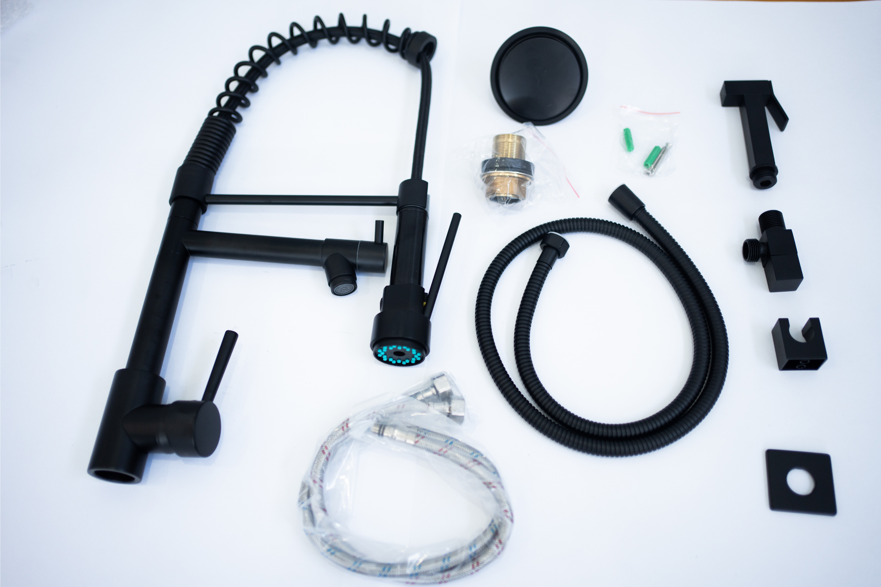 (KIT REFORMA PRETO) Torneira  + Ducha + Ralo Click