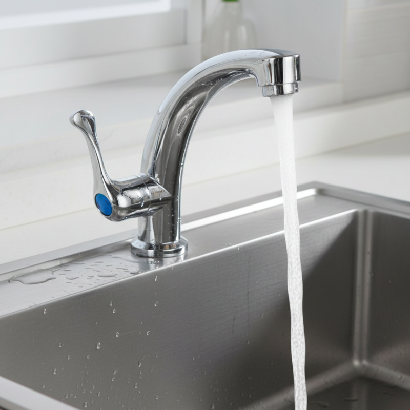 TORNEIRA ABS CROMADA DE 1/2" ALAVANCA PARA LAVATÓRIO MESA