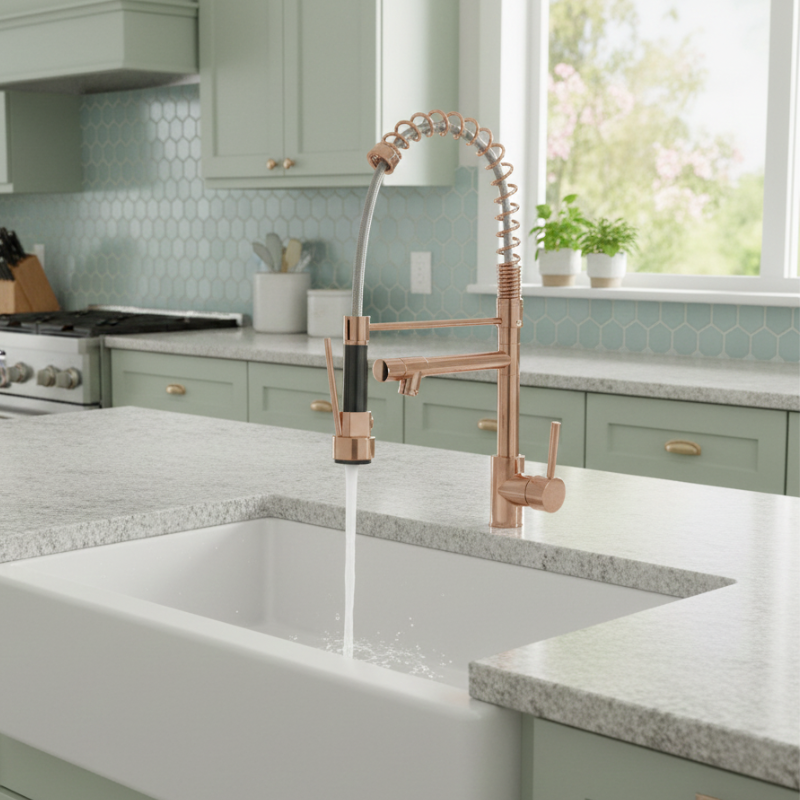 Well Tools - Torneira Gourmet para Cozinha 52cm Quente e Frio