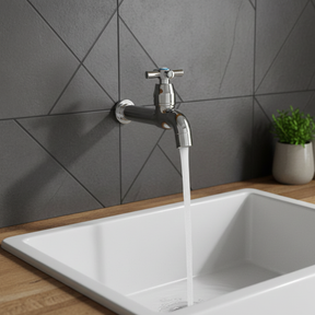 TORNEIRA ABS CROMADA DE 1/2" CRUZETA PARA COZINHA