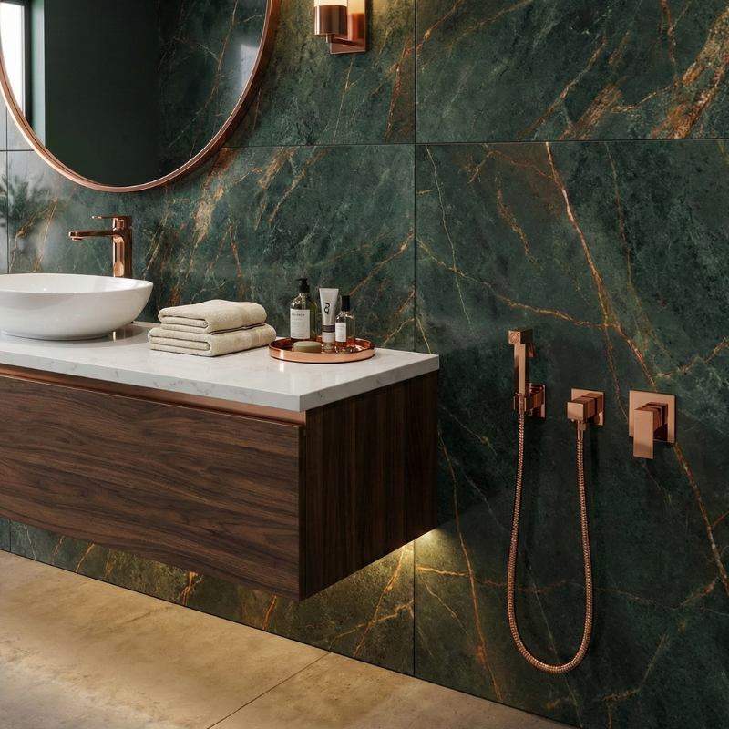 Well Tools - Kit Ducha Higiênica Com Gatilho Quadrado Em Metal