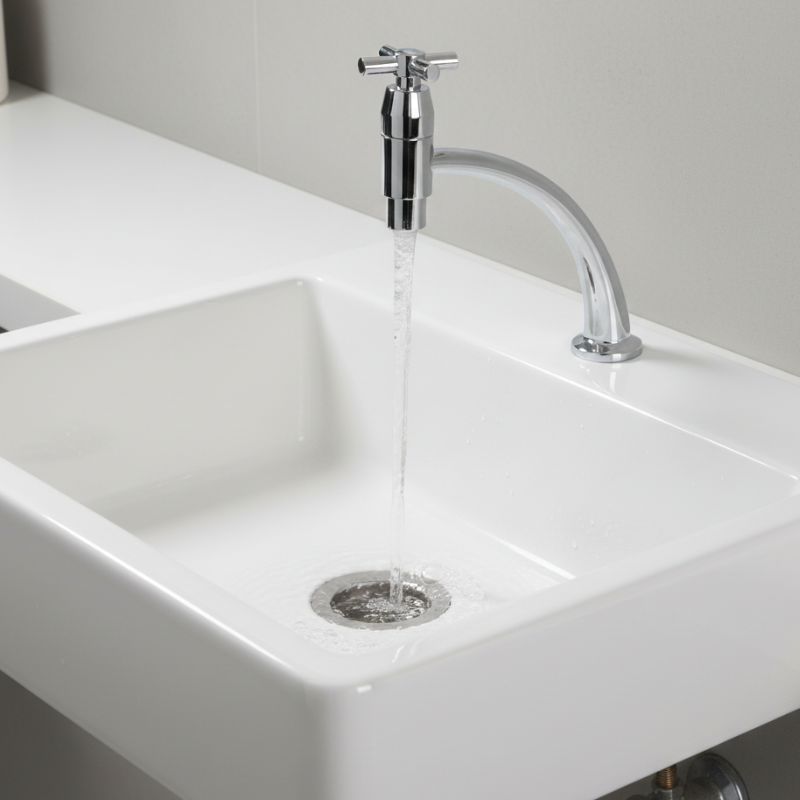 TORNEIRA ABS CROMADA DE 1/2" CRUZETA PARA MESA BAIXA LINK