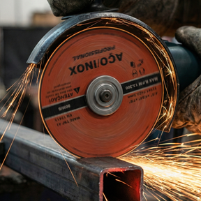 KIT 10 DISCOS DE CORTE DE AÇO/INOX 115X1X22,23mm PARA FERRO