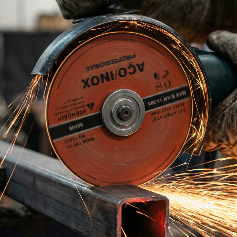 KIT 10 DISCOS DE CORTE DE AÇO/INOX 115X1X22,23mm PARA FERRO