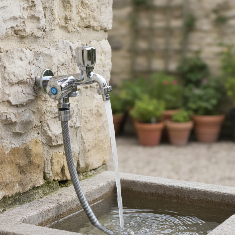 TORNEIRA ABS CROMADA DE 1/2"X3/4" PARA TANQUE E MÁQUINA