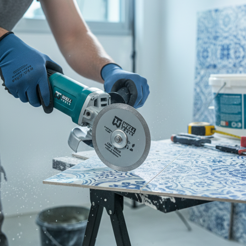 DISCO DE CORTE DIAMANTADO LISO 110X8X20mm LINHA ECCO PARA AZULEJO E CERÂMICA