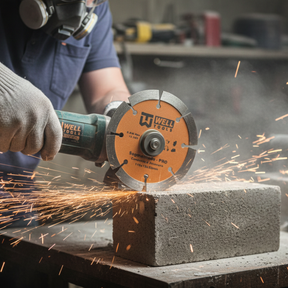 DISCO DE CORTE DIAMANTADO SEGMENTADO 110X10X20mm LINHA PRO PARA CONCRETO E ALVENARIA