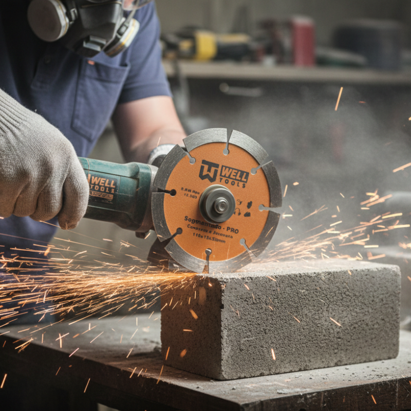 DISCO DE CORTE DIAMANTADO SEGMENTADO 110X10X20mm LINHA PRO PARA CONCRETO E ALVENARIA