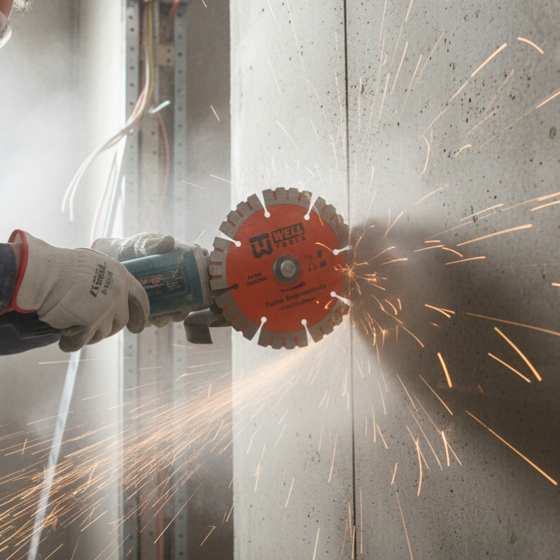 DISCO DE CORTE DIAMANTADO TURBO SEGMENTADO 115X12X20mm LINHA PRO PARA PAREDE