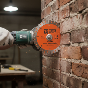 DISCO DE CORTE DIAMANTADO TURBO SEGMENTADO 115X12X20mm LINHA PRO PARA PAREDE