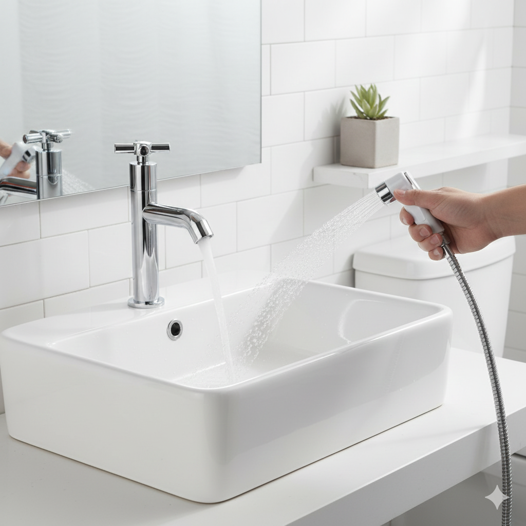 (KIT ABS) Torneira Cozinha + Ducha Higiênica