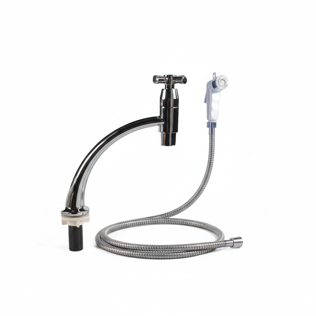 (KIT ABS) Torneira Cozinha + Ducha Higiênica