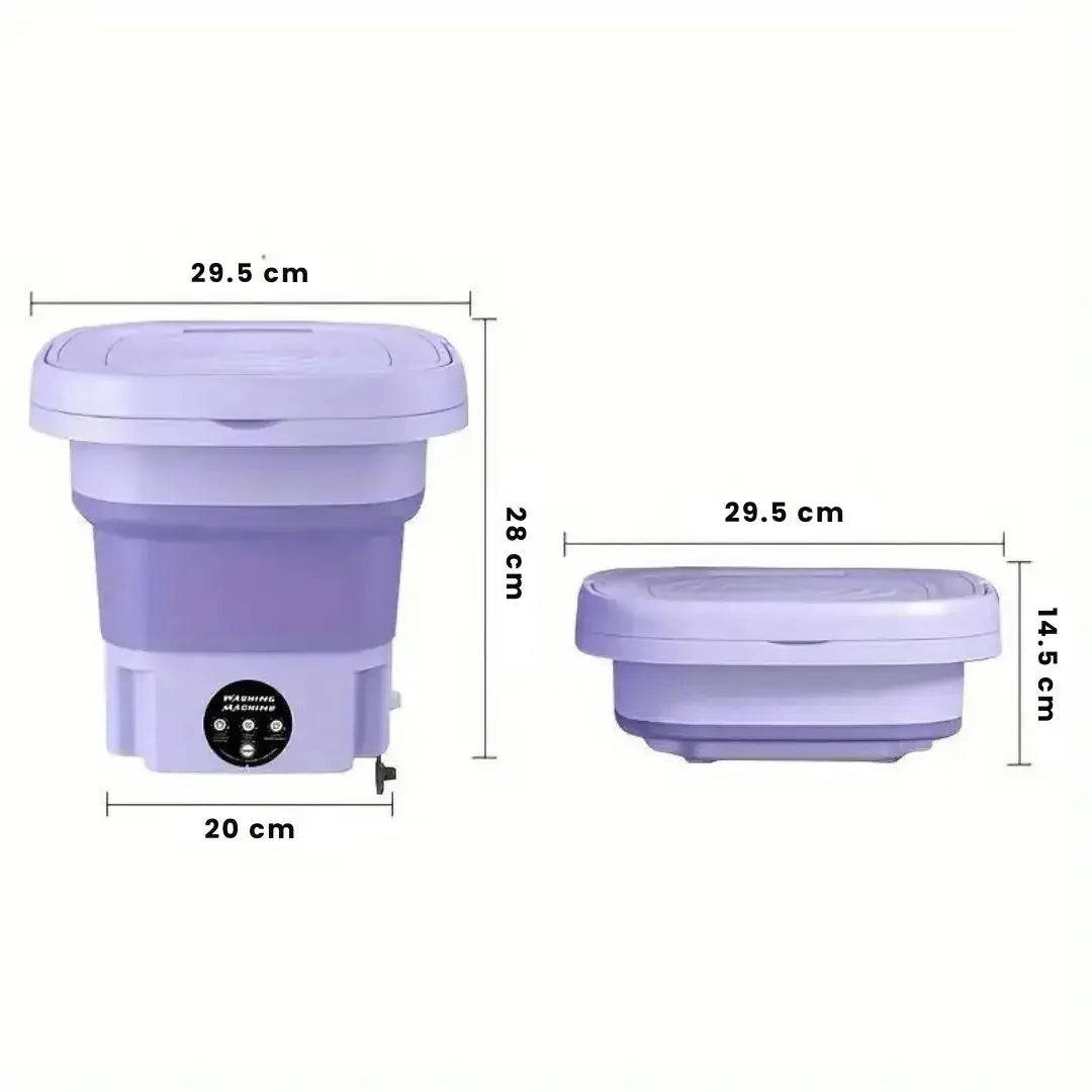 MINI MÁQUINA DE LAVAR ROUPA DOBRÁVEL 9/11 LITROS - WELL TOOLS®