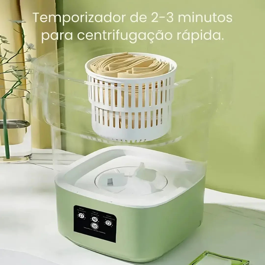 MINI MÁQUINA DE LAVAR ROUPA DOBRÁVEL 9/11 LITROS - WELL TOOLS®