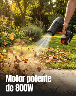 Soprador De Folhas Portátil Turbo 48v 800w Sem Fio + 2 Baterias E Maleta Limpeza - Marca Well Tools