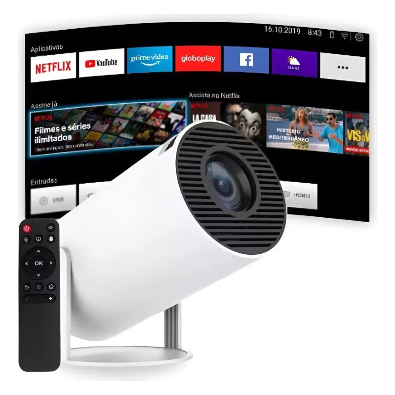 MINI PROJETOR PORTÁTIL 4K - WELL TOOLS®