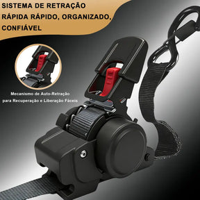 Cinta com Catraca Automática Retrátil 3,6m com Ganchos em S – Well Tools®
