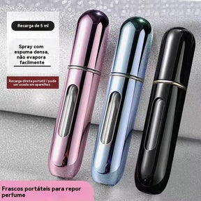 Kit Frascos Recarregáveis para Perfume 5ml Spray Antivazamento - Well Tools®