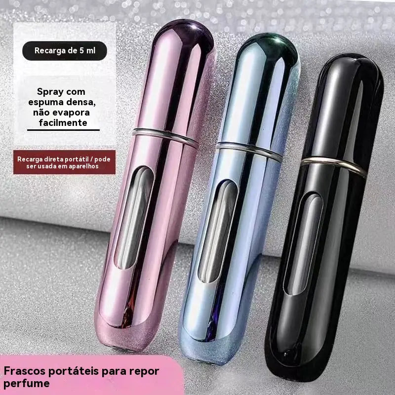 Kit Frascos Recarregáveis para Perfume 5ml Spray Antivazamento - Well Tools®